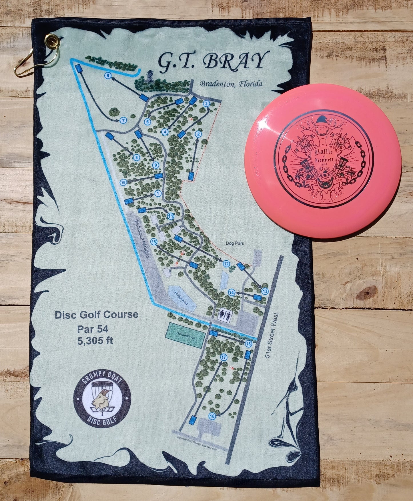 GT Bray Plush Disc Golf Towel ***FREE SHIPPING***