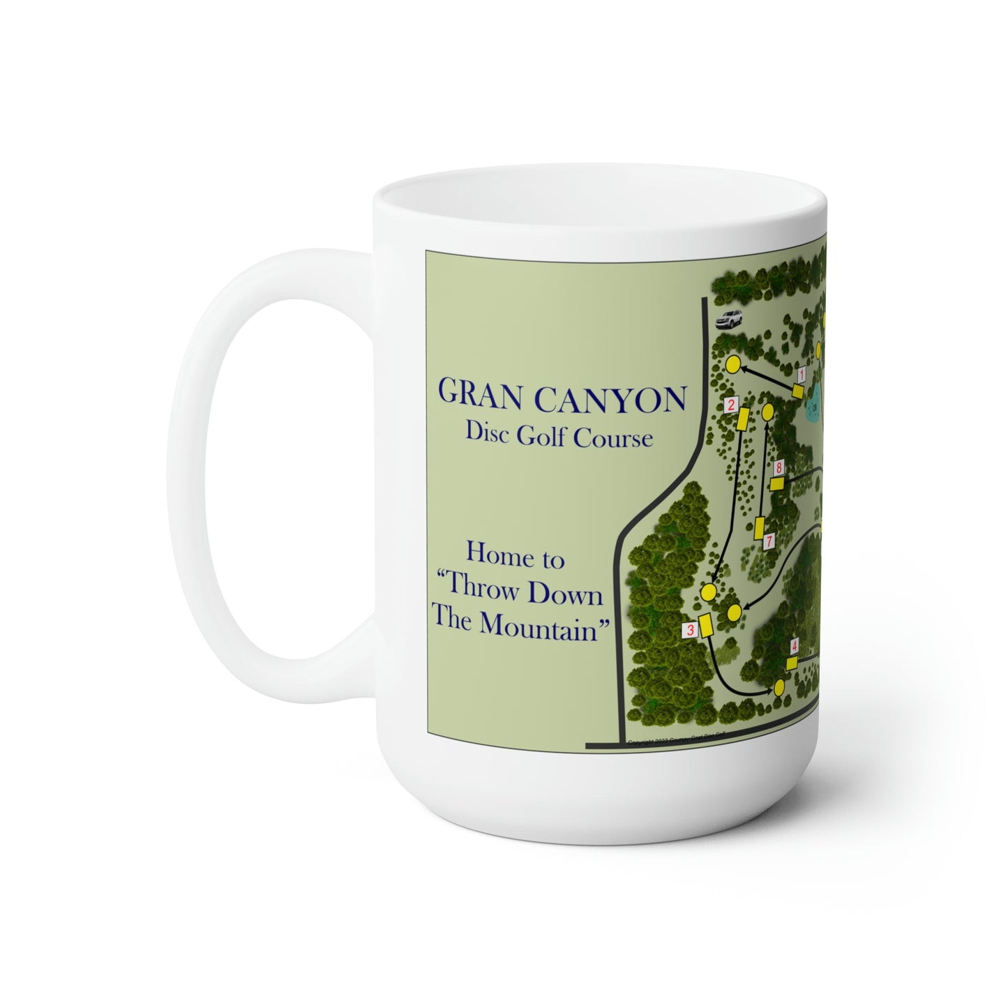 Gran Canyon Disc Golf Course Ceramic Mug 15oz